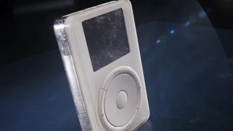 Original 1st Generation iPod motion slider shot in 4K Stock Footage 137767791