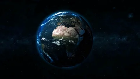 Original 3d planet earth on space view with star Stock Footage 221903602