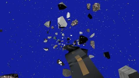 Original 3d rendering of a black coil with a wriggling streak rushing among g Stock Illustration