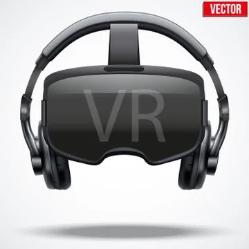 Original 3d VR headset Stockillustratie