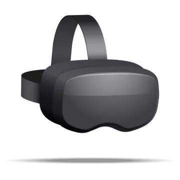 Original 3d VR headset 库存插图
