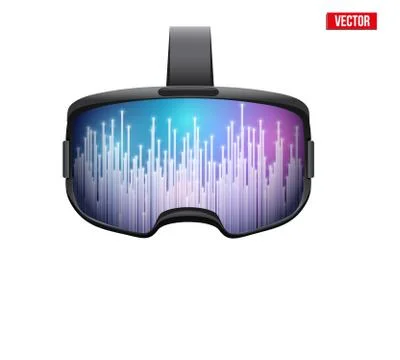 Original 3d VR headset Stock Illustration