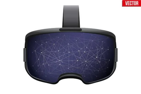 Original 3d VR headset Stock Illustration
