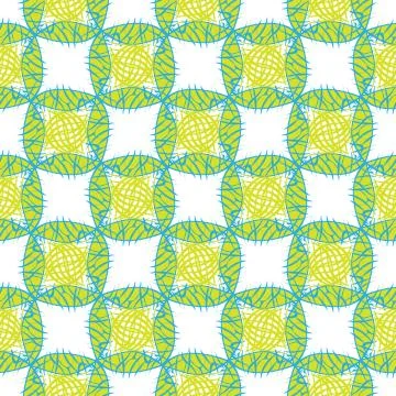 Original abstract pattern in green. Multicolor vector illustration for textile Stock Illustration