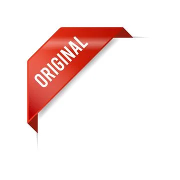 Original Advertisement Corner Banner Vector Template Stock-Illustration