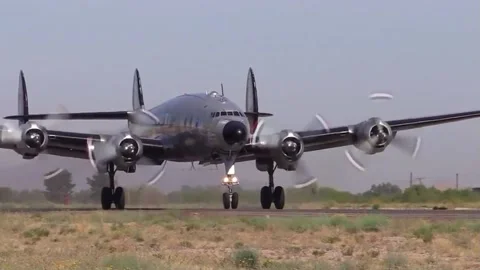 ORIGINAL AIR FORCE ONE FIRST TAKEOFF DURING RESTORATION Stock Footage 169962060