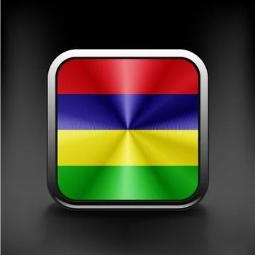 Original and simple Mauritius flag official colors  and Proportion Correctly Stock Illustration