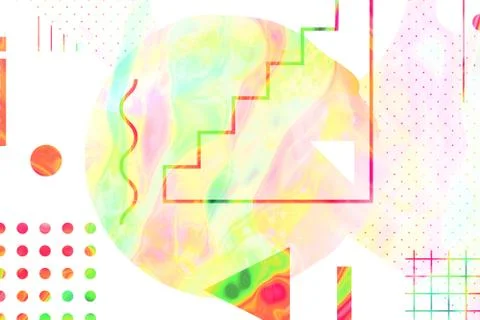 Original background with simple geometric shapes Illustrazione stock