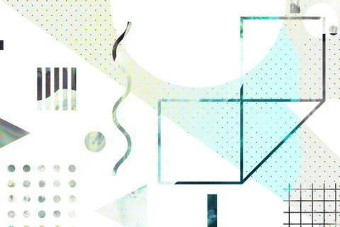 Original background with simple geometric shapes Stock Illustration