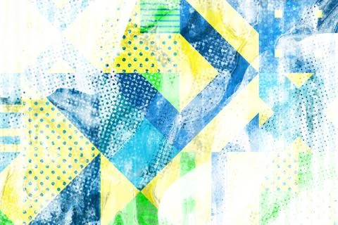 Original background with simple geometric shapes Stock Illustration