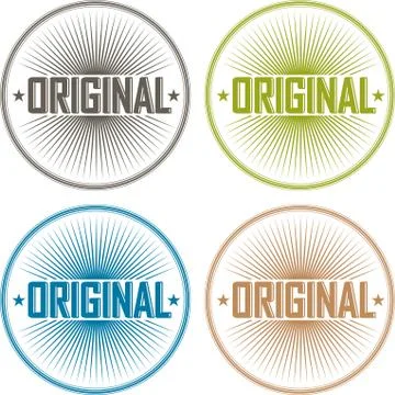 Original badges Illustrazione stock