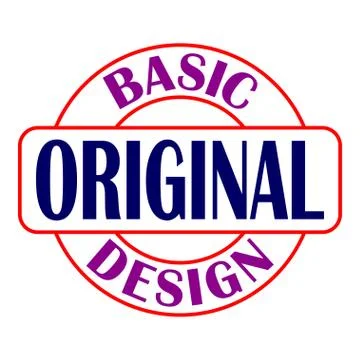 Original basic design Illustrazione stock