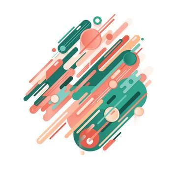 Original beautiful combination modern style abstraction with composition Stock Illustration