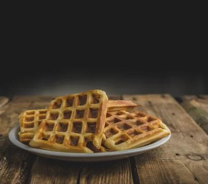 Original Belgian waffles Foto stock