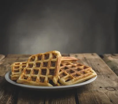 Original Belgian waffles Foto stock