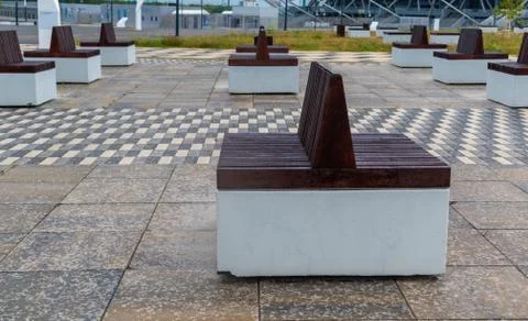 The original bench for rest Stock Photos