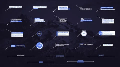 Original Call-outs After Effects stock