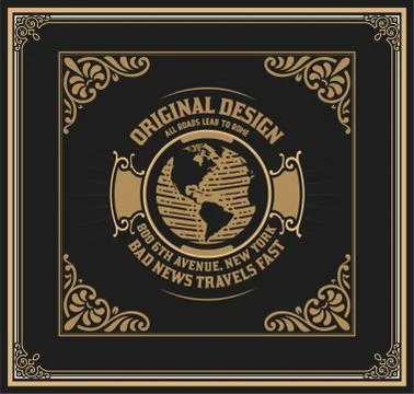 Original Card Design. Vector Layered Stock Illustration