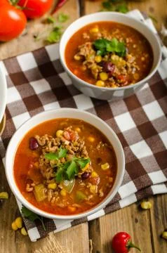 Original Chilli con carne Stock Photos