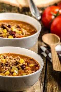 Original Chilli con carne Stock Photos
