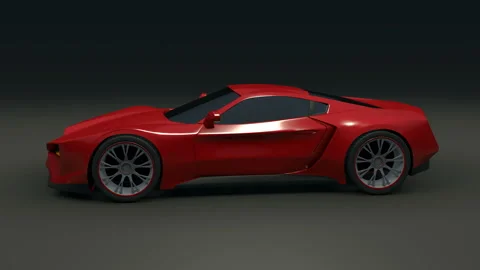 Original concept car 3d animation Vidéo 310569748