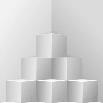 Original corner showcase Stock Illustration