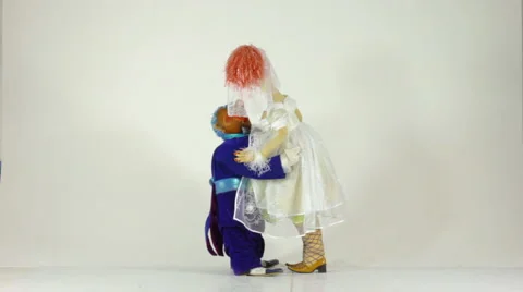 The original dance number with two dolls- part 4 Stock-Footage 3981022