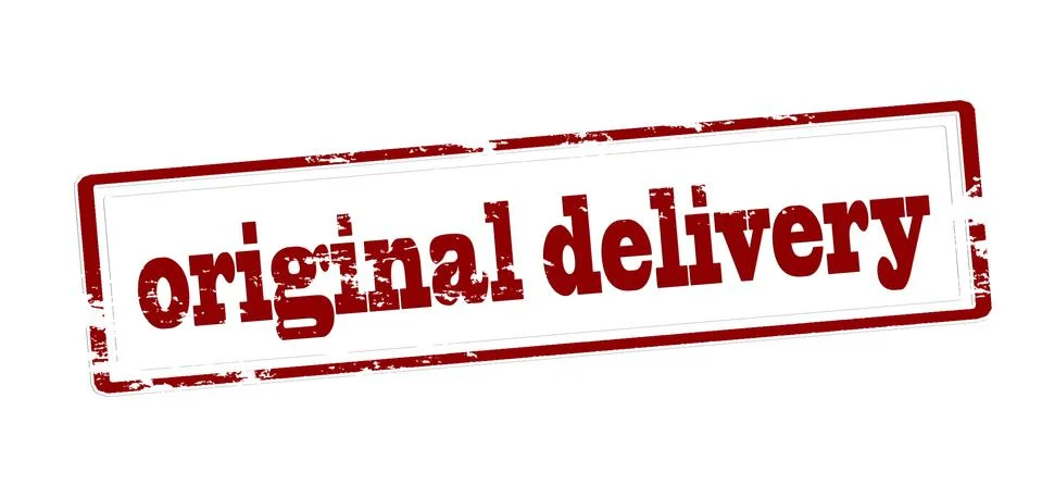 Original delivery Stock Illustration