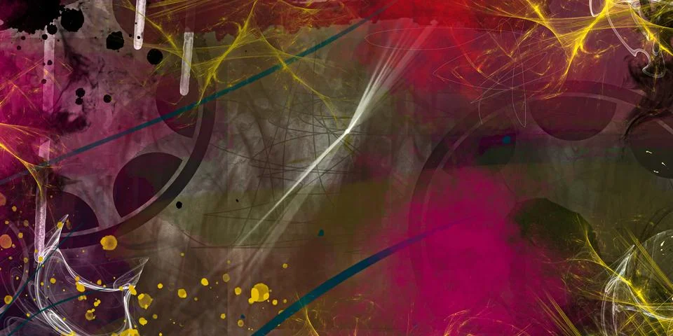 Original digital painting of abstraction composition and artwork for wallpaper o Stock Illustration