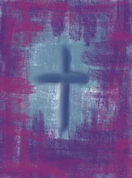 Original digitally generated Easter religious abstract art design for use as  イラスト素材