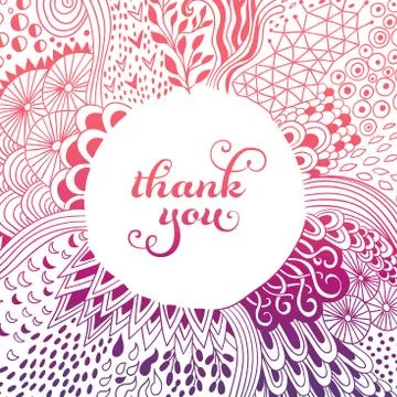 Original doodle frame made of abstract freehand ornament, handmade elements. Illustrazione stock