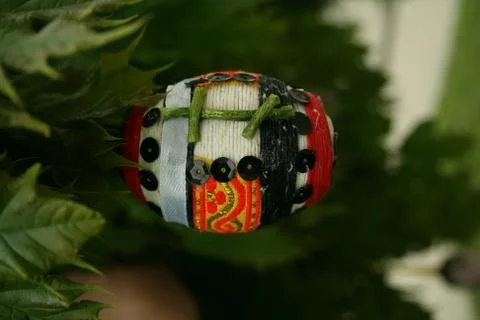 Original Easter egg handmade Stock Photos