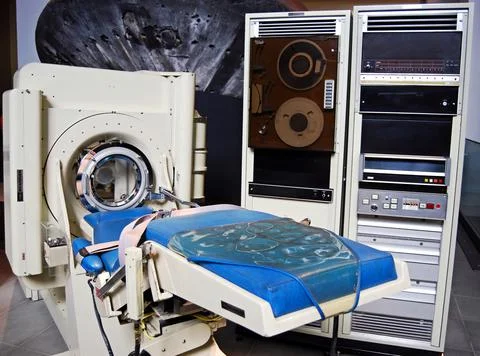 Original EMI CT Brain Scanner from 1971. Foto stock