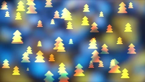 Original Figured Bokeh Christmas Tree Background Vídeo Stock 119847627
