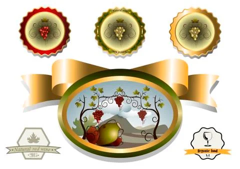 Original forms for labels Stock Illustration
