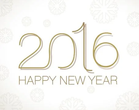 Original Happy New Year Vector illustration Stock Illustration