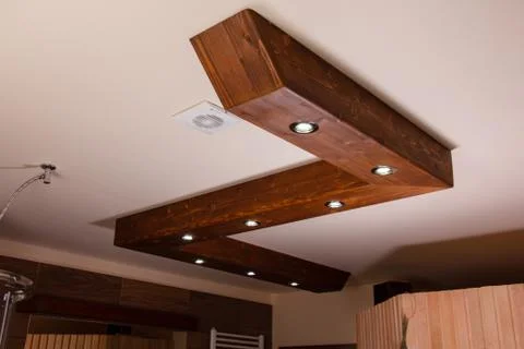 Original interior ceiling light Stock Photos