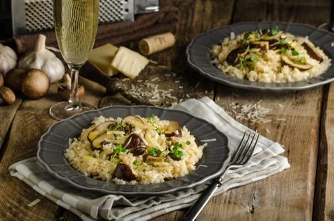 Original italian risotto Stock Photos