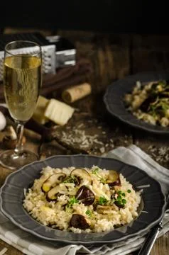 Original italian risotto Stock Photos