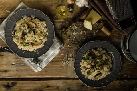 Original italian risotto Stock Photos