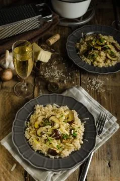 Original italian risotto Stock Photos