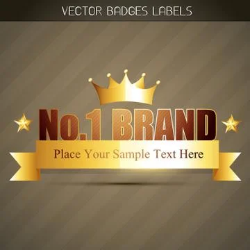 Original label Stock Illustration