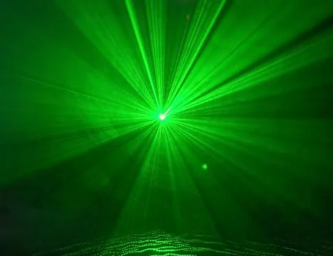 Original lighting effect it created by the laser. Stock Photos