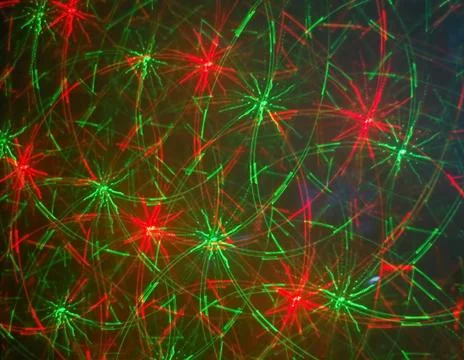 Original lighting effect it created by the laser. Stock Photos