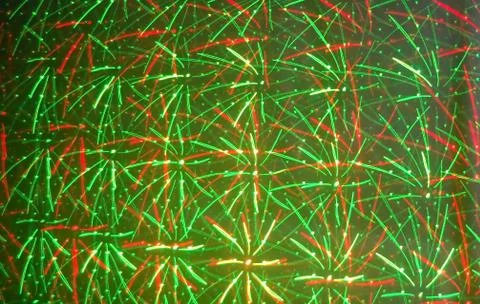 Original lighting effect it created by the laser. Stock Photos
