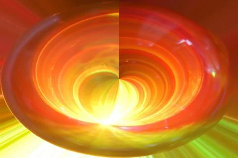 Original lighting effect it created by the laser. Stock Photos