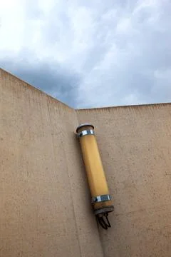 Original lighting in a wall corner Stock Photos