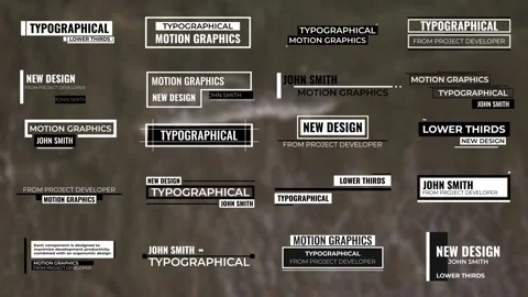 Original Minimal Titles Stock After Effects