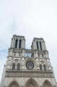 The original Notre Dame on a beautiful Paris day Stock Photos