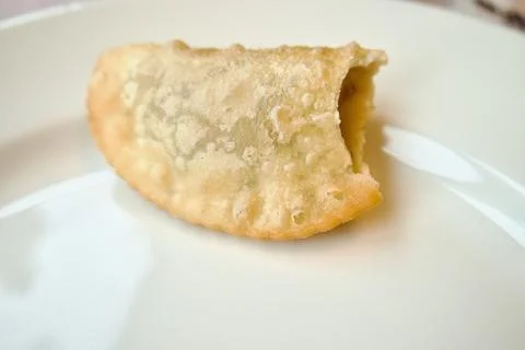 Original oriental mini chebureks Stock Photos